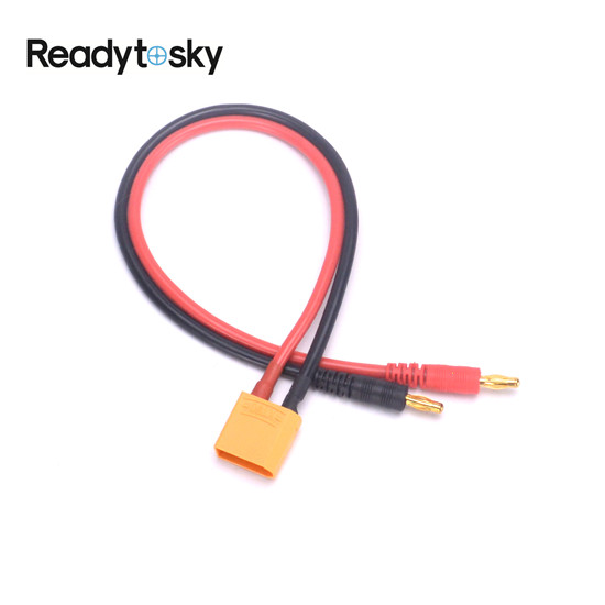 XT90 Male to 4.0mm banana connector with 30CM 12AWG Silicone Charger Cable