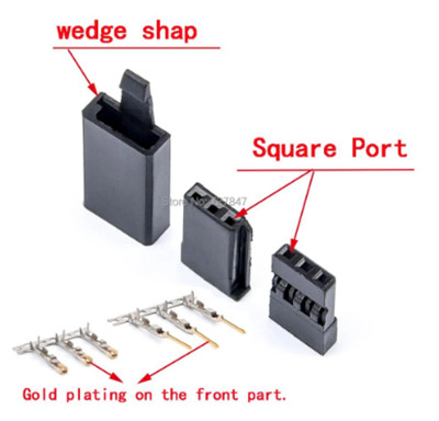 30 Sets Servo Plug Male Female Connector Crimp Pin Kit Compatible Futaba for RC for sale online