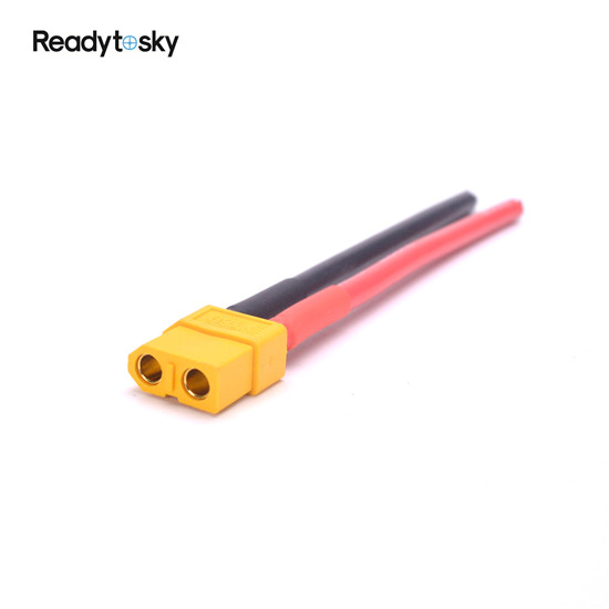 XT60 Connector Pair (Female & Male) With 12 AWG Silicone Wire – 10CM Leads – For RC/Lipo/Electric
