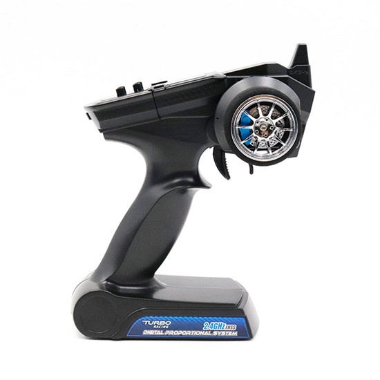 TURBO 90102G 2.4GHz 2CH Radio Remote Controller Transmitter with Receiver for RC Car Off-road Vehicle Boat