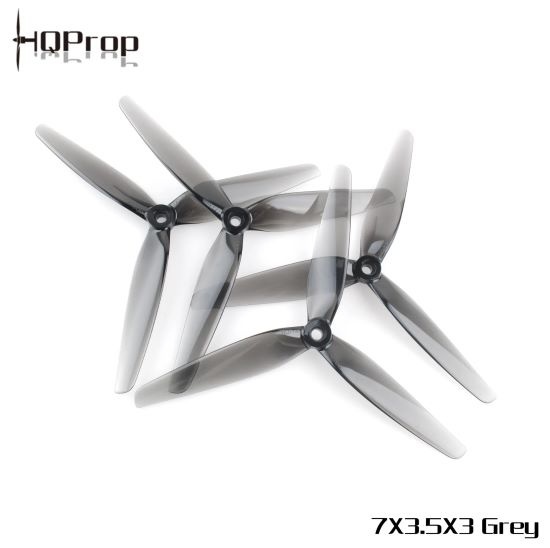 HQProp 7X3.5X3 Light Grey (2CW+2CCW) Propeller 2pairs/bag