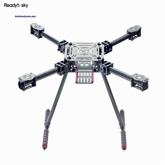 Readytosky ZD550 Carbon Fiber Foldable Quadcopter Frame Kit with carbon fiber landing skit