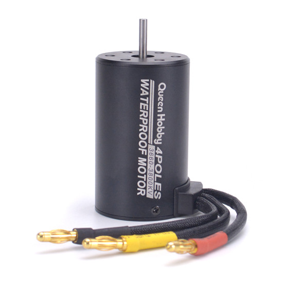 HobbyStar 3660 4-Pole Waterproof Brushless Motor For RC Cars - 4300KV Sensorless Motor 3T