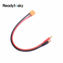XT90 Male to 4.0mm banana connector with 30CM 12AWG Silicone Charger Cable