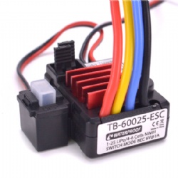 Turbo Racing Waterproof 25A TB-60025 ESC Brushed Speed Controller 1A / 6V BEC for 1/8 RC Car truck