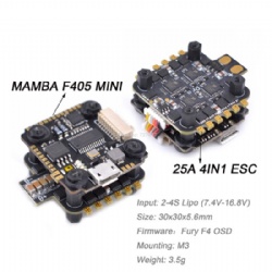 Diatone MAMBA F405 MINI F4 Flight Controller Integrated OSD 5V/1A BEC & 4 In 1 25A ESC 2-4S for DIY FPV Racing Drone Quadcopter