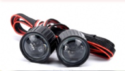 Multifunction RC Car 22mm Headlight LED Lights with Controller Board for 1/10 Axial SCX10 90046 RC Rock Crawler Car