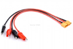 Universal Charger Cable XT60 Male / Female to Crocodile Clip Conector Plug 14Awg Wire Cable