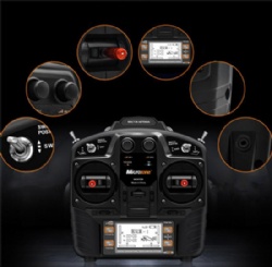 Microzone MC8B 2.4G 8CH RC Transmitter & MC8RE Receiver radio system for Remote Control aircraft helicopter fixed-wing drone