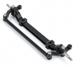 YEAHRUN Metal Black Front Axle Steering Rod Link Pole for 1/14 Tamiya RC Tractor Truck Car
