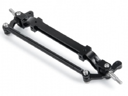 YEAHRUN Metal Black Front Axle Steering Rod Link Pole for 1/14 Tamiya RC Tractor Truck Car