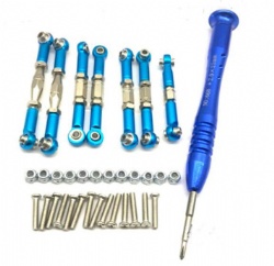 Wltoys 144001 1/14 rc spare parts for car metal servo pull rod steering tie rod assembly