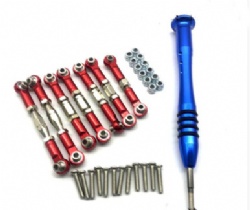 Wltoys 144001 1/14 rc spare parts for car metal servo pull rod steering tie rod assembly