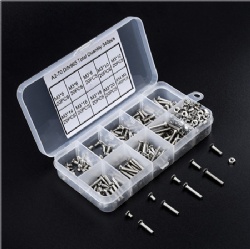 340pcs/set M3 Pan Head Screws and Nuts Assortment Kit Set Stainless Steel Screw Nut Hardware for FPV Drone