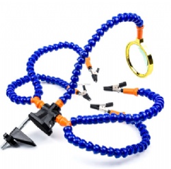 Bench Vise Table Clamp Soldering Station With 5 Flexible Arms Soldering Iron Holder Pcb Welding Repair Third Hand Tool FPV RC