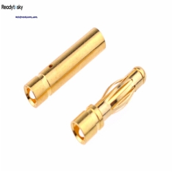 Readytosky 3.5mm Male&Female Gold Bullet Banana Connector