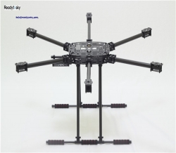 ZD850 Full Carbon Fiber Hexa-Rotor Frame With Unflodable Landing Gear