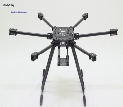 ZD850 Full Carbon Fiber Hexa-Rotor Frame With Unflodable Landing Gear