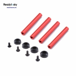 M3*30mm / M3*35mm / M3*37mm Red Aluminum Standoff With Mini Quadcopter Rubber Feet