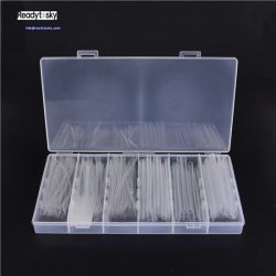 150 Pcs Transparent Polyolefin Heat Shrink Tube Kit