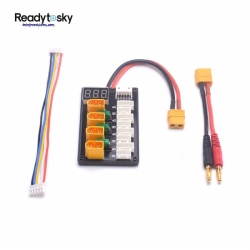 XT60 With 4mm Banana Connector 4CH Parallel Charging Board with LED
